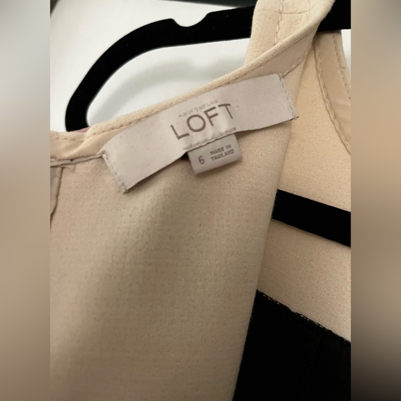 LOFT Two Tone Mod Sheath Dress Sz 6 - Picture 5 of 5